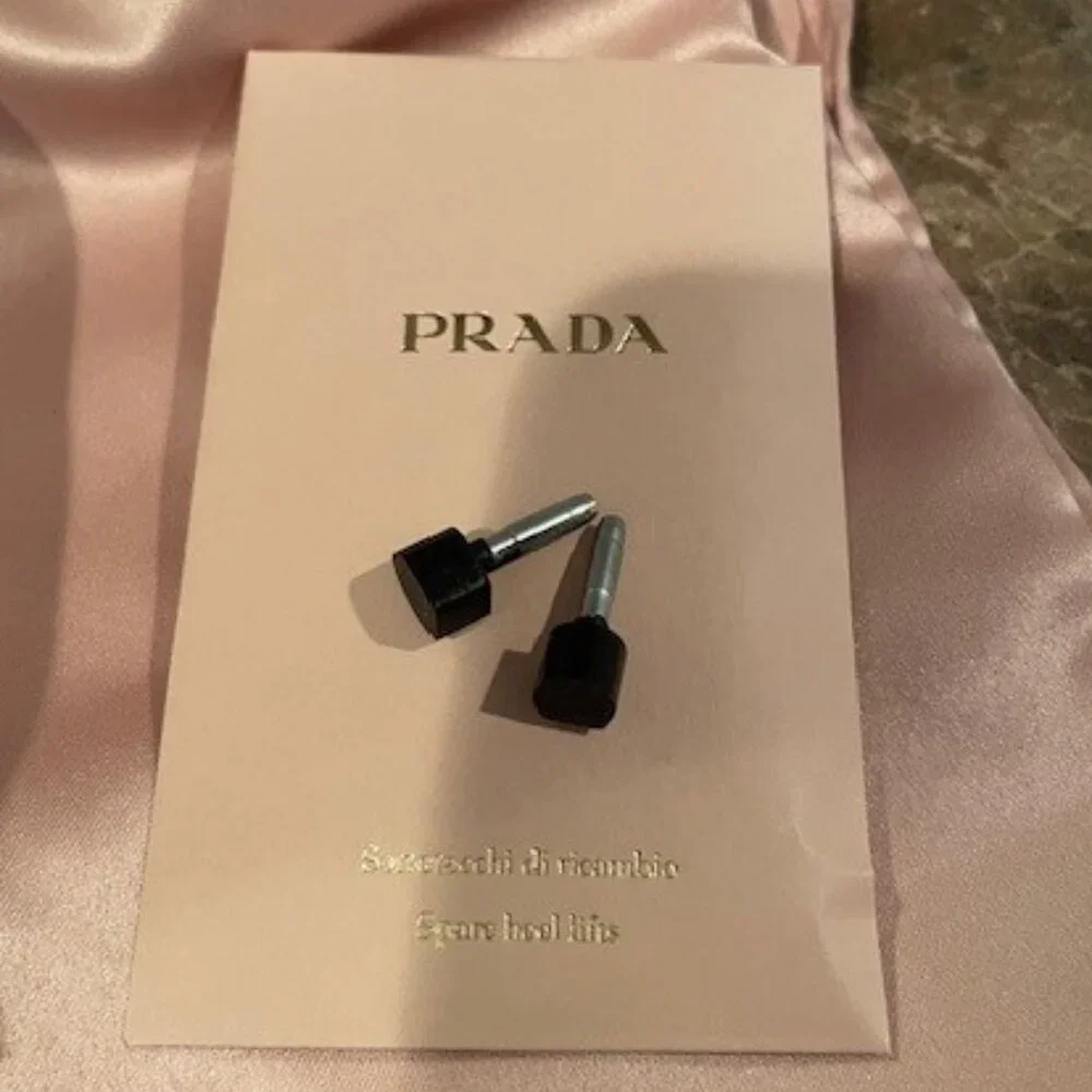 Prada Black Suede Peep Toe Slingback Heels – Sz 7